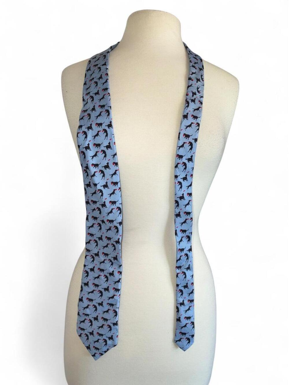 Josh Bach Men's "Disc Dog" 100% Silk Necktie